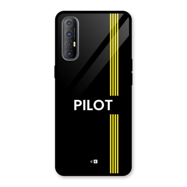 Pilot Stripes Glass Back Case for Oppo Reno3 Pro