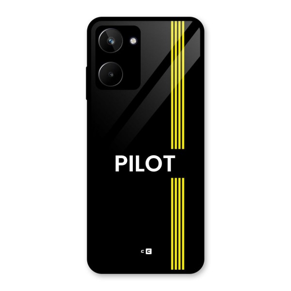 Pilot Stripes Glass Back Case for Realme 10