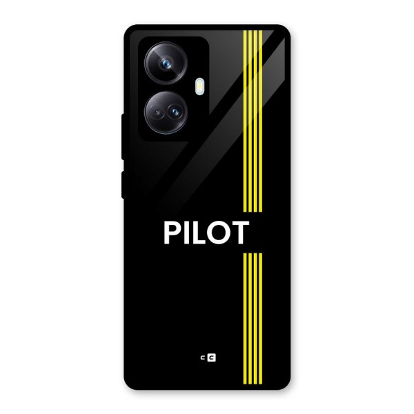 Pilot Stripes Glass Back Case for Realme 10 Pro Plus