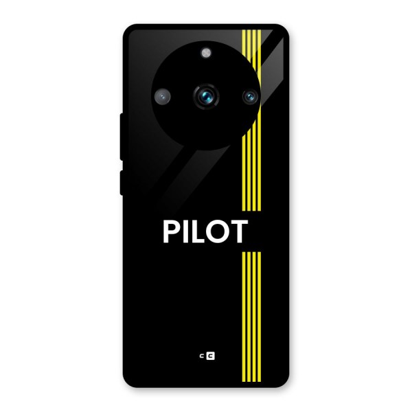 Pilot Stripes Glass Back Case for Realme 11 Pro