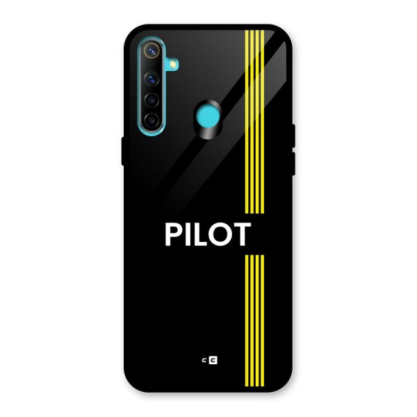 Pilot Stripes Glass Back Case for Realme 5