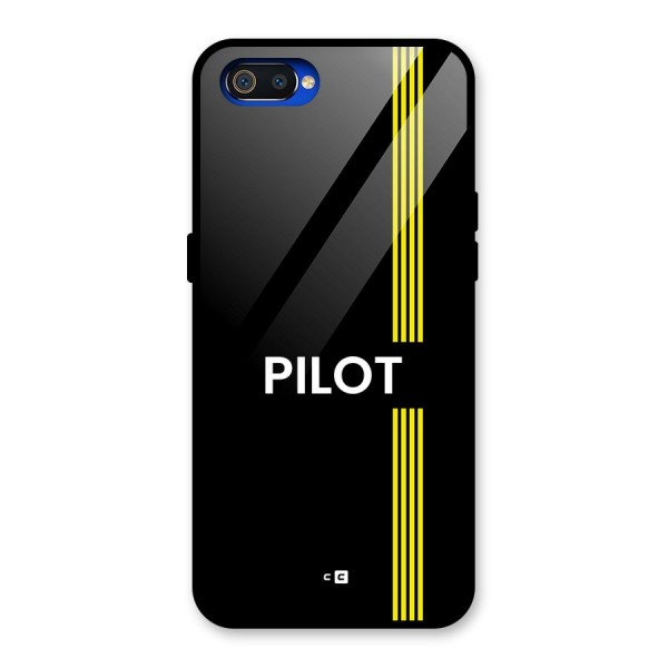 Pilot Stripes Glass Back Case for Realme C2