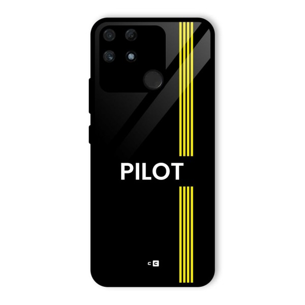 Pilot Stripes Glass Back Case for Realme Narzo 50A