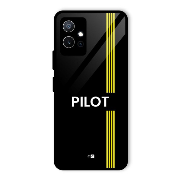 Pilot Stripes Glass Back Case for Vivo T1 5G