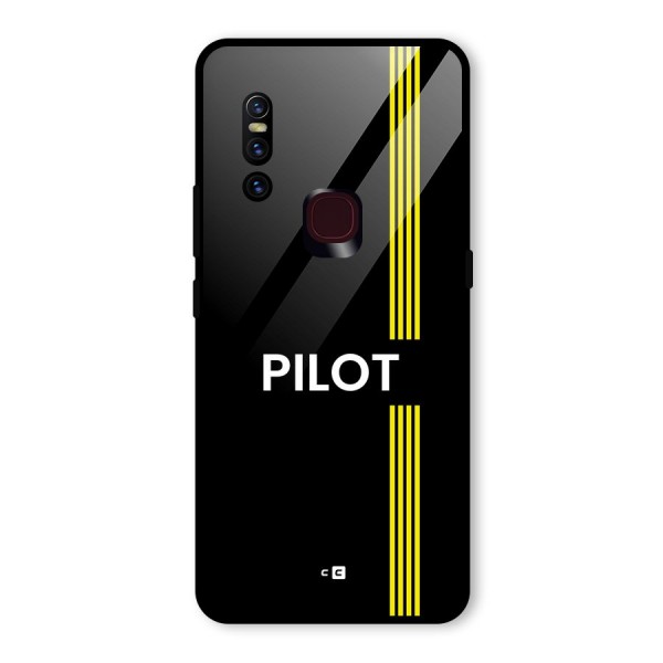 Pilot Stripes Glass Back Case for Vivo V15