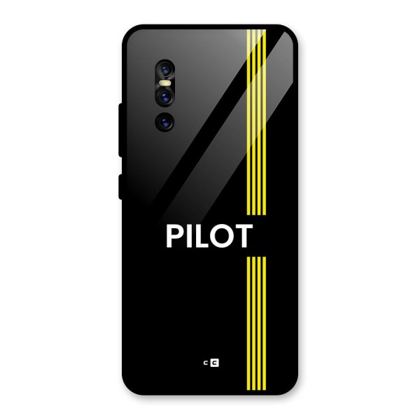 Pilot Stripes Glass Back Case for Vivo V15 Pro