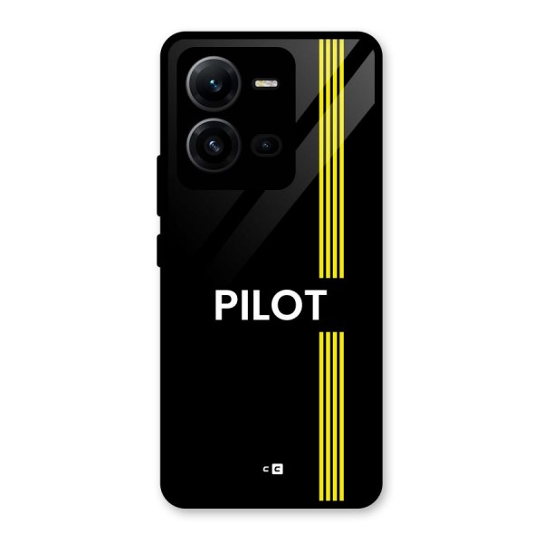 Pilot Stripes Glass Back Case for Vivo V25