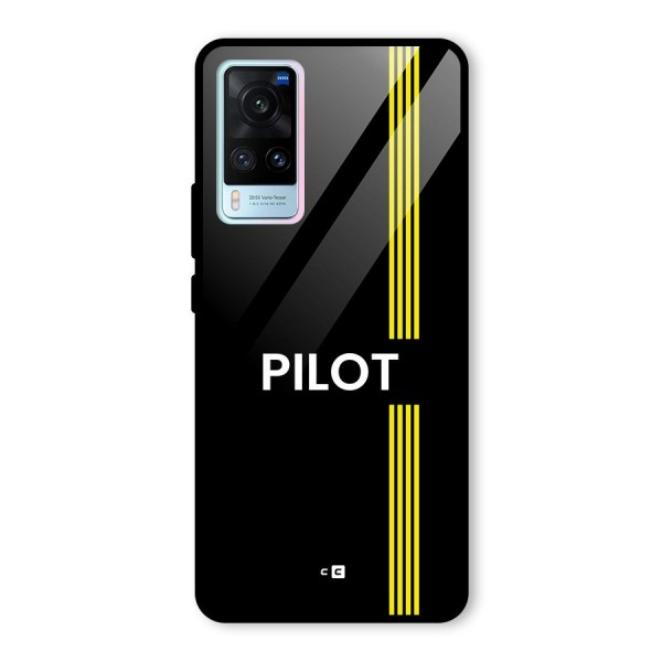 Pilot Stripes Glass Back Case for Vivo X60
