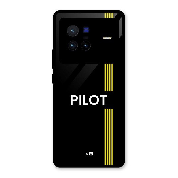 Pilot Stripes Glass Back Case for Vivo X80