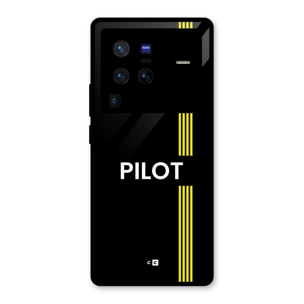 Pilot Stripes Glass Back Case for Vivo X80 Pro