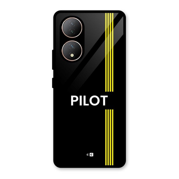 Pilot Stripes Glass Back Case for Vivo Y100A