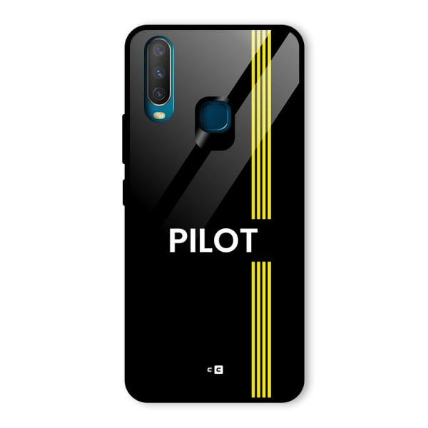 Pilot Stripes Glass Back Case for Vivo Y12