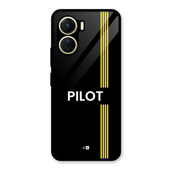 Pilot Stripes Glass Back Case for Vivo Y16