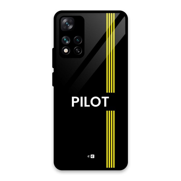 Pilot Stripes Glass Back Case for Xiaomi 11i HyperCharge 5G