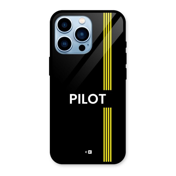 Pilot Stripes Glass Back Case for iPhone 13 Pro