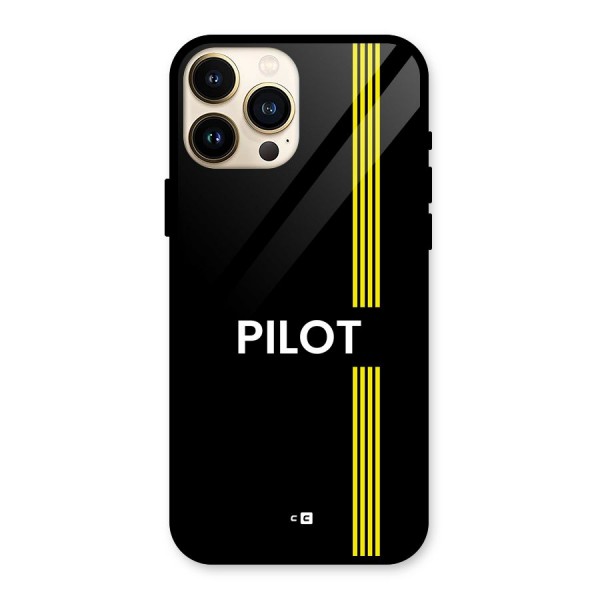 Pilot Stripes Glass Back Case for iPhone 13 Pro Max