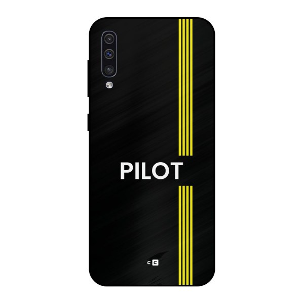 Pilot Stripes Metal Back Case for Galaxy A50s