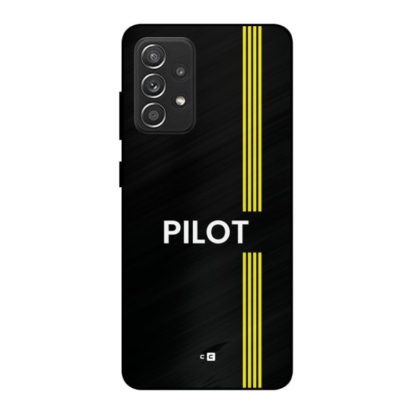 Pilot Stripes Metal Back Case for Galaxy A52