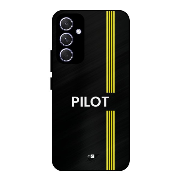 Pilot Stripes Metal Back Case for Galaxy A54