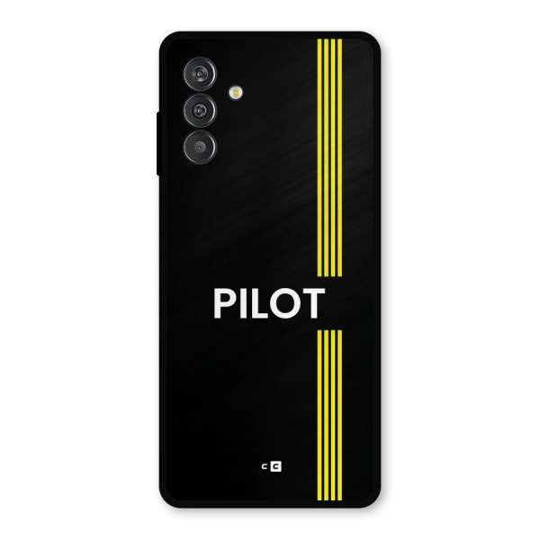 Pilot Stripes Metal Back Case for Galaxy F13