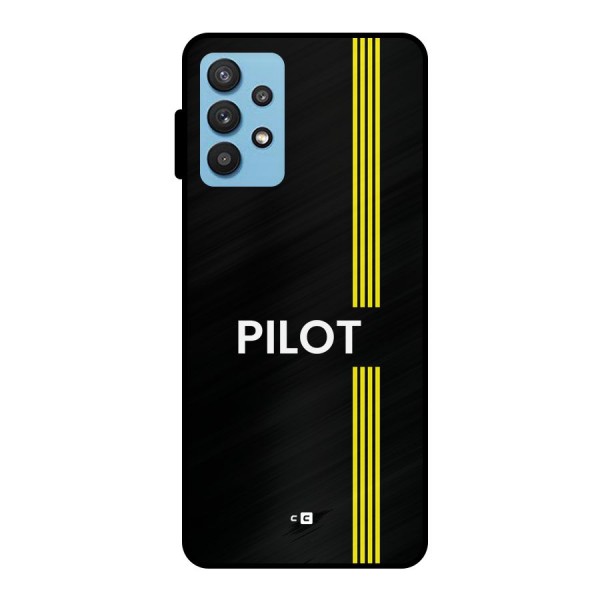 Pilot Stripes Metal Back Case for Galaxy M32 5G