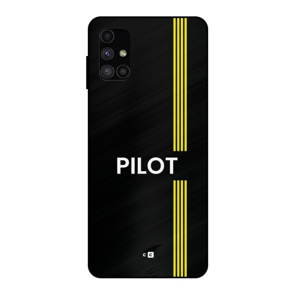 Pilot Stripes Metal Back Case for Galaxy M51