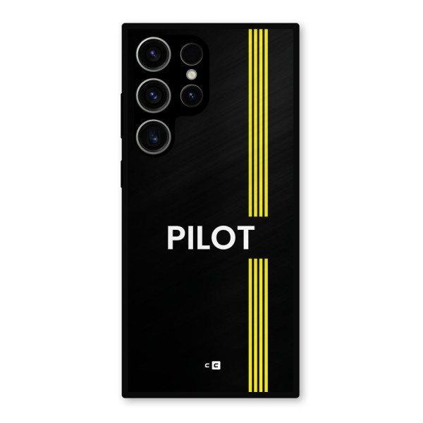 Pilot Stripes Metal Back Case for Galaxy S23 Ultra