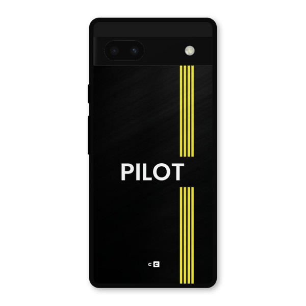 Pilot Stripes Metal Back Case for Google Pixel 6a