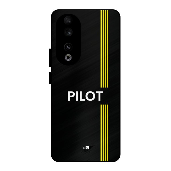 Pilot Stripes Metal Back Case for Honor 90