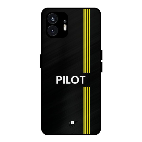 Pilot Stripes Metal Back Case for Nothing Phone 2