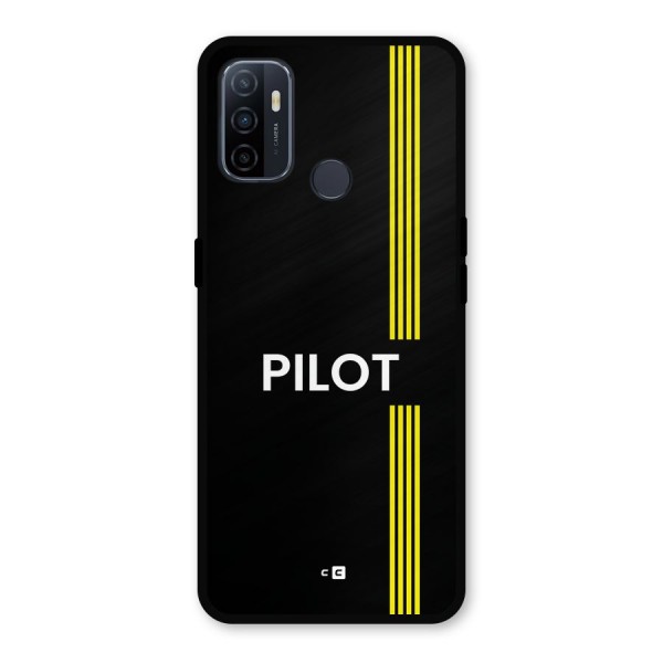 Pilot Stripes Metal Back Case for Oppo A53