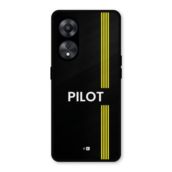 Pilot Stripes Metal Back Case for Oppo A78