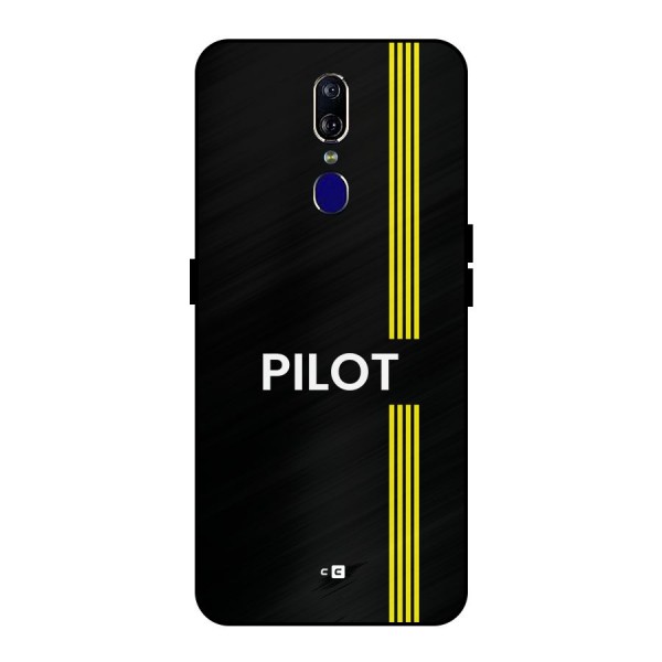 Pilot Stripes Metal Back Case for Oppo F11