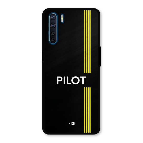 Pilot Stripes Metal Back Case for Oppo F15