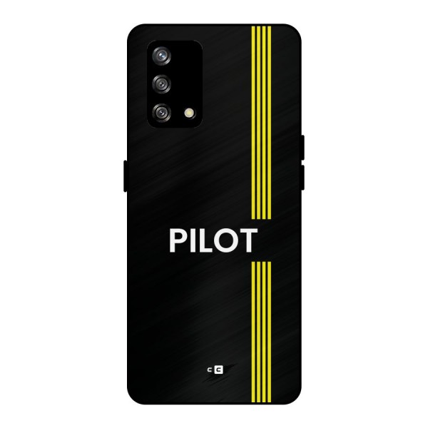 Pilot Stripes Metal Back Case for Oppo F19