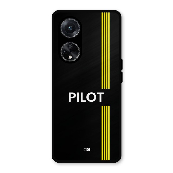 Pilot Stripes Metal Back Case for Oppo F23