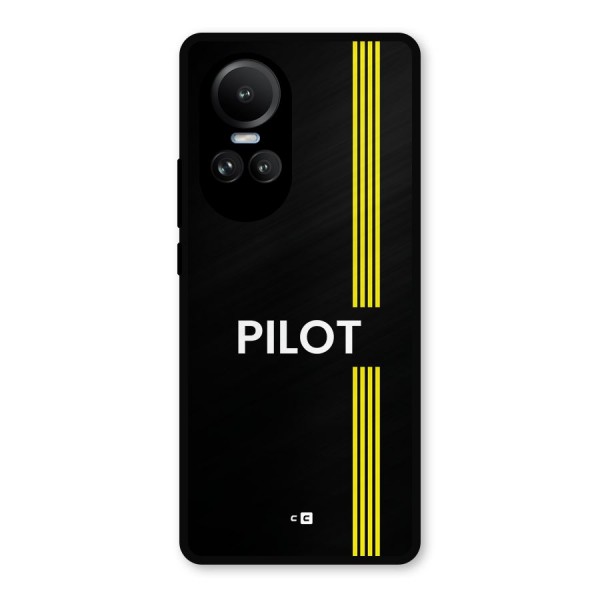 Pilot Stripes Metal Back Case for Oppo Reno10 Pro