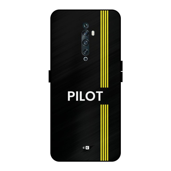 Pilot Stripes Metal Back Case for Oppo Reno2 F