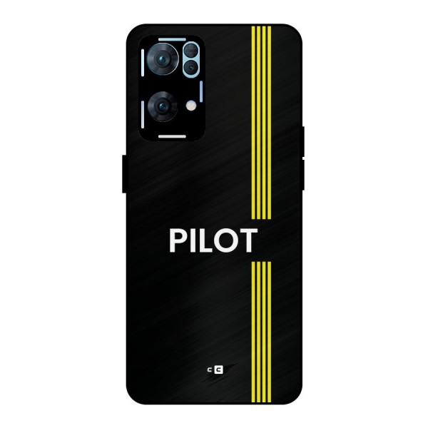 Pilot Stripes Metal Back Case for Oppo Reno7 Pro 5G