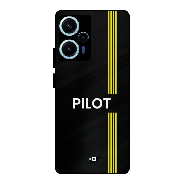 Pilot Stripes Metal Back Case for Poco F5