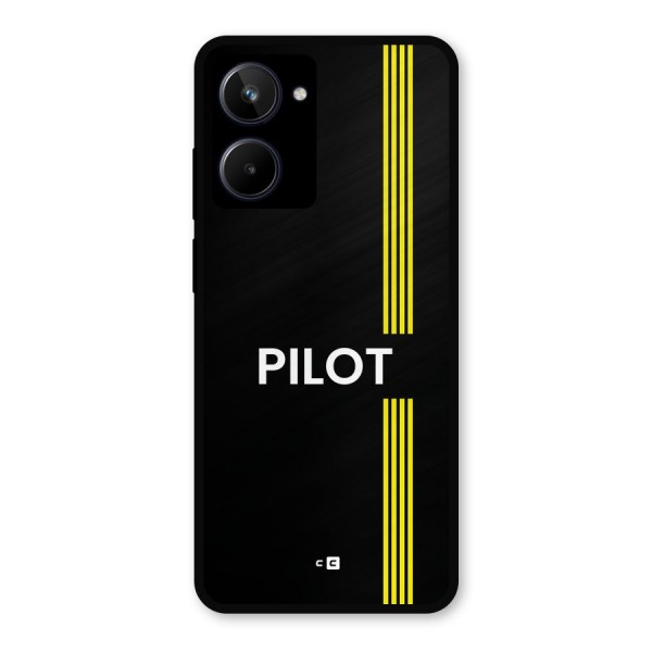 Pilot Stripes Metal Back Case for Realme 10