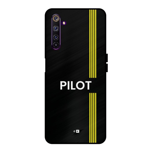 Pilot Stripes Metal Back Case for Realme 6 Pro