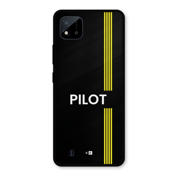 Pilot Stripes Metal Back Case for Realme C11 2021