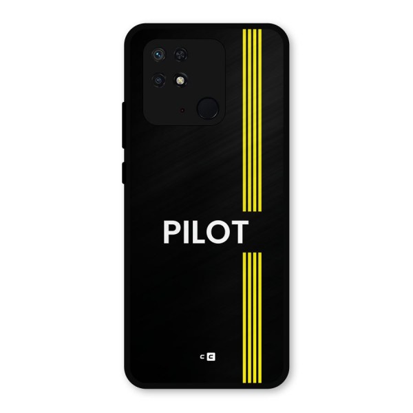 Pilot Stripes Metal Back Case for Redmi 10