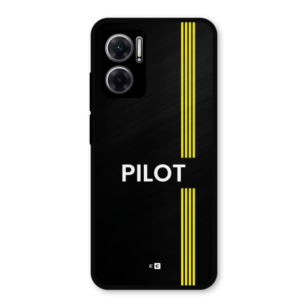 Pilot Stripes Metal Back Case for Redmi 11 Prime 5G