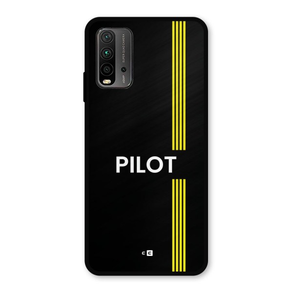 Pilot Stripes Metal Back Case for Redmi 9 Power