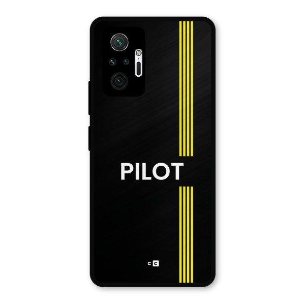 Pilot Stripes Metal Back Case for Redmi Note 10 Pro