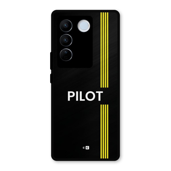 Pilot Stripes Metal Back Case for Vivo V27