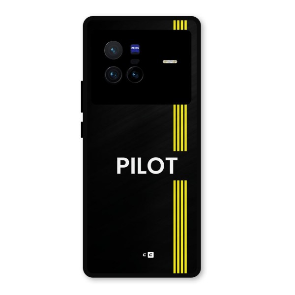 Pilot Stripes Metal Back Case for Vivo X80