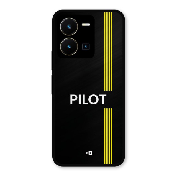 Pilot Stripes Metal Back Case for Vivo Y35